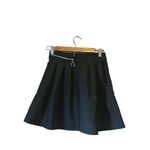Romwe Black Checkered Pleated Mini Skirt Ring Zipper Streetwear Punk Rave Photo 5