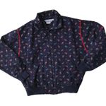 Vintage Bette & Court Golf Collection Jacket Med Navy Pailey Front Zip P… Size undefined Photo 6