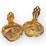 Kenneth Lane Floral Lavender Goldtone Clip on Earrings Photo 1