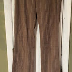 American Eagle Stretch plaid pants Size 4 Brown Photo 0