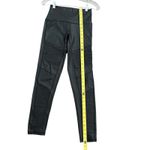 7 For All Mankind Moto Legging Womens Size XS Black Faux Leather Wide Waistband Photo 5