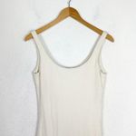 Amanda Uprichard  Parker Midi Dress Small Ivory Mermaid Drop Waist Sleeveless Photo 4