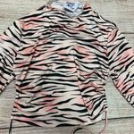 Princess Polly Pink Zebra Open Back Tie Shirt Photo 3