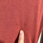 Sozy Sarah Long Sleeve Dress Women M Burnt Red Ruched Neckline Thumb Hole Pocket Size M Photo 6