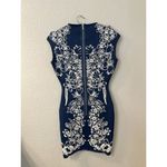 BCBGMAXAZRIA  Ellena‎ body con Dress Denim combo M Photo 1