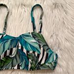 Shade & Shore  Sunshine Push Up Underwire Scoop Bikini Top Green Palm Photo 6