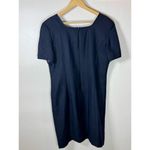 Brooks Brothers VTG  Linen Short Dress Tailored Academia 80s 90s Business Navy 14 Photo 5