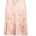 Burberry Antique Taupe Pink 100% Silk Tie-neck Midi Dress NWOT Photo 3