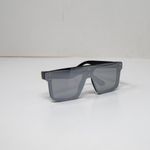 ZARA Black Mirrored Reflective Square Oversized Windshield Sunglasses Photo 3