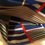 Stella & Dot Canvas Leather Clutch Crossbody Bag Photo 7