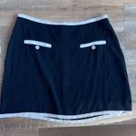 Reformation Marie Contrast Skirt Black White Size 8 Photo 1