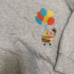 Disney  PIXAR Embroidered Hoodie Sweatshirt Grey XXL Monsters Inc Up Photo 3