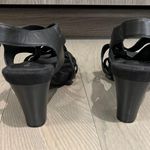 Giani Bernini Black Justyne Strappy Sandal Leather Heels Size 8.5 Photo 4