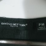 Briggs New York Briggs NY M Black Ribbed Shell Top Petite Photo 5