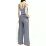 Banana Republic Women’s Blake Wide Leg-Fit Stretch Linen-Cotton Pants Photo 1