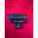 Talbots Pure Cashmere Red Mockneck Sweater Size XL Photo 3