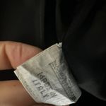 Vtg RoccoBarocco Women's 40 Ruffled Bolero Long Sleeve Black Gold Velvet Jacket Size M Photo 4