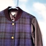 J.Crew  wool + faux leather jacket Photo 1