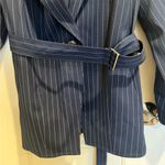 Eloquii JASON WU x  Pinstripe Belted Blazer Navy Blue size 18 Workwear Office Photo 5