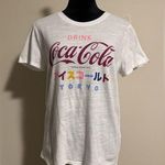 Lucky Brand NWOT  x Coca Cola Pink and White Tokyo Graphic Tee size medium Photo 0