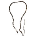 Rare Quality 40” Long Purple Iridescent Link Necklace Vintage 90s Style Silver Photo 8