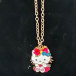 Hello Kitty Adorable Golden Pendant 18 inch Necklace Photo 0