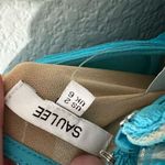 Lee Sau  Carrie Tulle Dress Blue Size 2 Sleeveless Midi Party/Cocktail Formal Photo 7