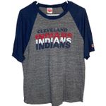 Women's Homage Cleveland Indians Baseball Vintage Raglan T Photo 0