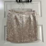 Forever 21 Champagne Velvet Mini Skirt Size L Super Nice Photo 6