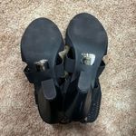 Y-Not Y•Not Laser cut Slingback Black Peep Toe Zipper Heels 8.5 Photo 5