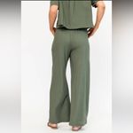 Holley Girl Gabbie Wide Leg Pants in Olive Green 1X Plus Size Photo 4