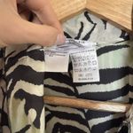 Max Mara ‎ Studio 100% Silk Zebra Paneled Sleeveless Blouse Made In Italy Sz 8 Photo 6