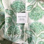 Roller Rabbit Tasseled Abstract Caftan Cover Up Dress Green White Floral Small Photo 5