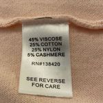 Etcetera Pink Knit Sweater Womens Small Cashmere Cotton Fly Back Photo 7