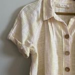 Free People We the Free Linen Button Down Top Photo 9
