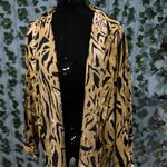 Alfred Dunner  vintage tiger striped button down Photo 0