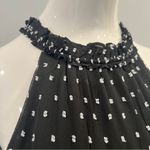 Mi Ami Alice Tiered Clip Dot Swing Mini Dress Black Size M Photo 5