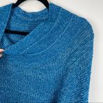 Free People  Edessa Blue Balloon Sleeve Sweater Slouchy Sz XS Boho Photo 12