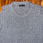 SheIn Women’s Shoulder Cut Out Gray Sweater Cropped Photo 3