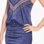 Athleta  Aqualuxe Print Swim Dress Womens Size Small Blue Photo 0