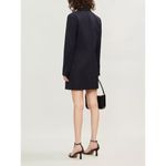 Reformation Chase Double Breasted Oversized Navy Blue Wool Blazer Dress Size XS Photo 3