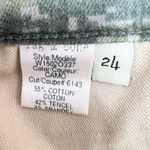 Rag and Bone  Skinny Ankle Jeans Size 24 Green Camo Low Rise EUC Photo 10