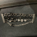 Juicy Couture  Pam Gela Multi Chain Wide Charm Bracelet Silver New Photo 5