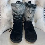 Toms  Black‎ Suede Boots with Blue Label Size 6.5 Photo 2