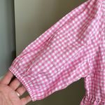 Gingham pink and white mini dress Size 10 Photo 4