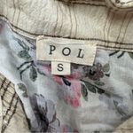 POL Cream Multicolor Floral Cotton Long Sleeve Button Down Shirt Size S Photo 4