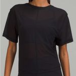 Lululemon Lightweight Mesh Reversible Yoga T-Shirt Sheer Short Sleeve Black 2 Photo 1