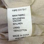 Princess Polly  Cream White Linen High Waist Pleated Casual Zipper Shorts Size 2 Photo 4