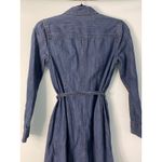 Talbots  Petites Denim Jean Shirt Dress Belted Long Sleeve Blue Size 2P Photo 3