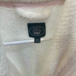 Laura Ashley  fuzzy White bathrobe Sz S/M pink trim cozy #loungewear Photo 1